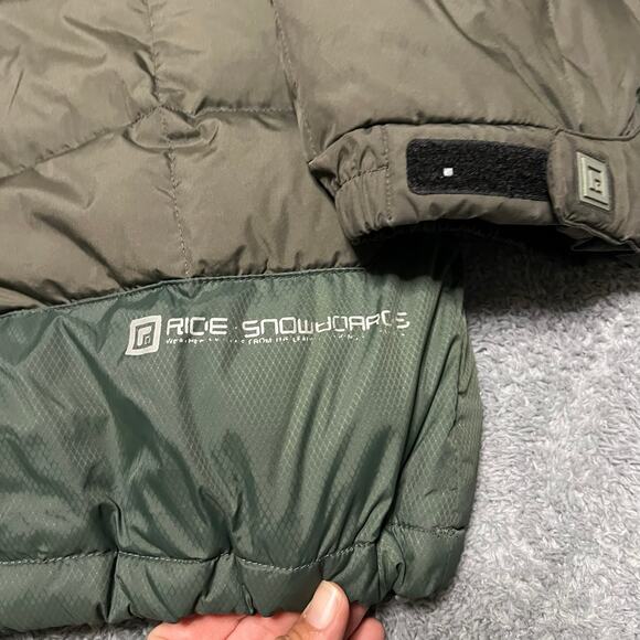 Ride Snowboards Coat Mens XL Ridedry Series Jacket Hooded Down Ski Snow Green - Picture 5 of 10